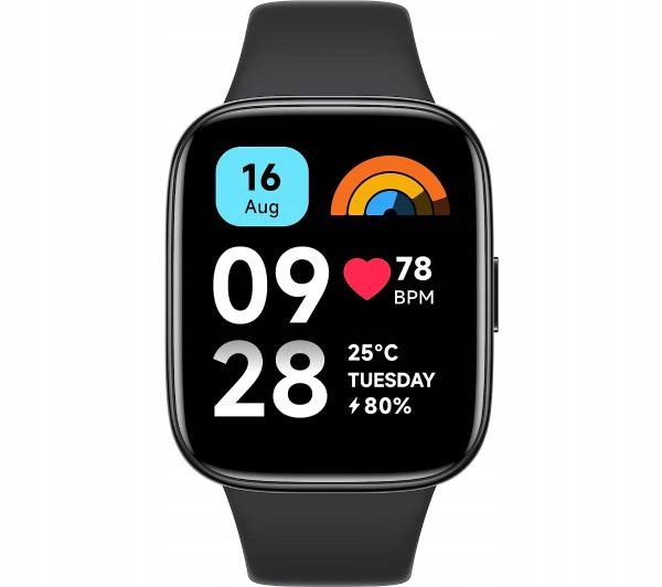 Čierne inteligentné hodinky Xiaomi Redmi Watch 3 Active